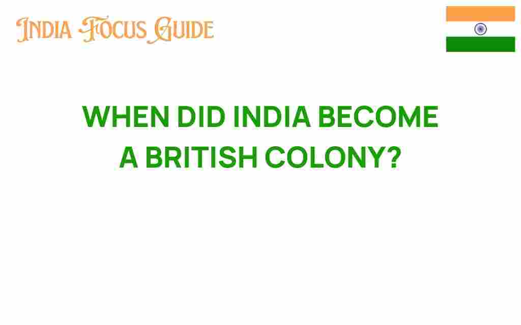 when-did-india-become-a-british-colony